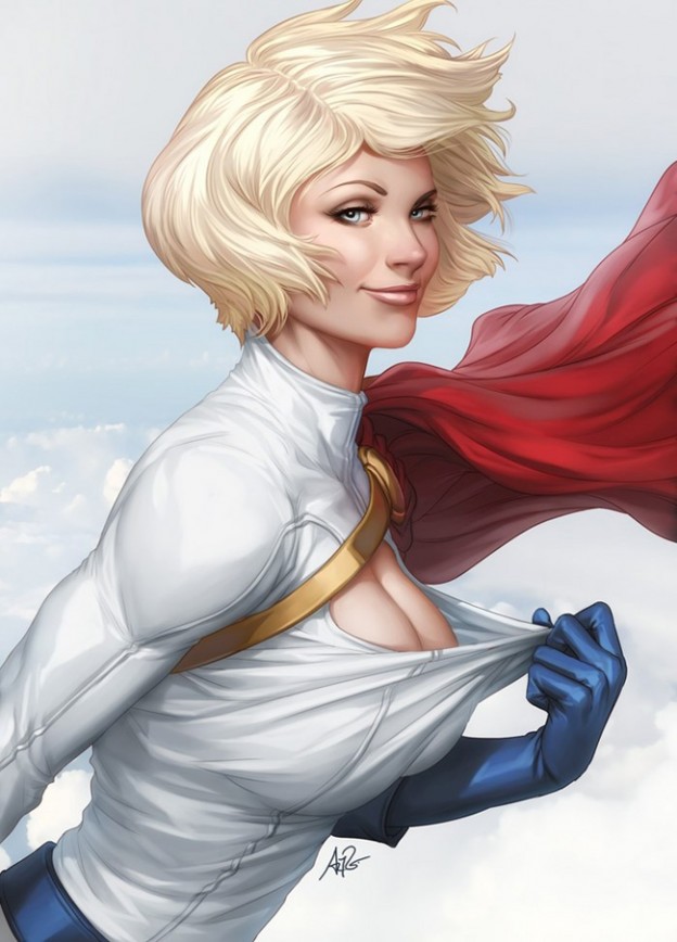 Pinturas realistas de Super Heroínas