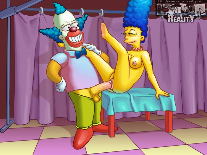 248175_Cartoon_Reality_Krusty_The_Clown_Marge_Simpson_The_Simpsons