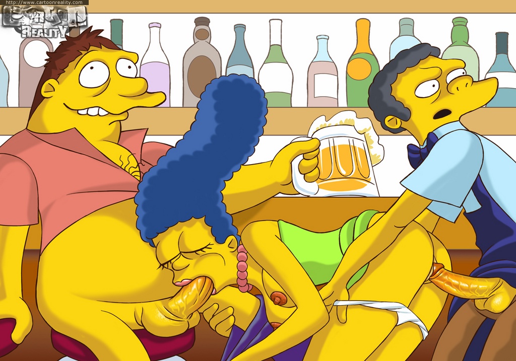 340223_Barney_Gumble_Cartoon_Reality_Marge_Simpson_The_Simpsons