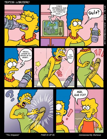 Os Simpsons - Água Contaminada - Marge Pirocuda